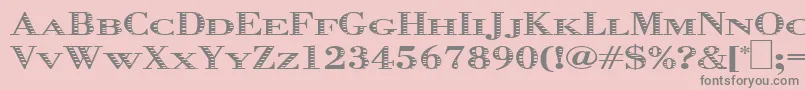 フォントGraphis – ピンクの背景に灰色の文字