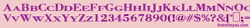 Graphis Font – Purple Fonts on Pink Background