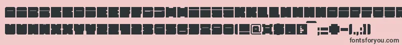 Weitere Informationen zur Alpha63-Schriftart Alpha63-Schriftart – Schwarze Schriften auf rosa Hintergrund