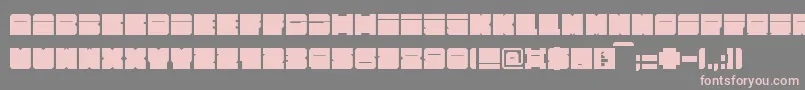 Alpha63 Font – Pink Fonts on Gray Background