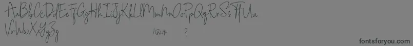 Southampton Font – Black Fonts on Gray Background