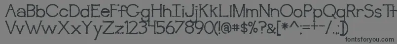 BmdAwakening Font – Black Fonts on Gray Background
