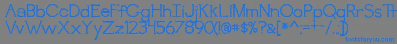 BmdAwakening Font – Blue Fonts on Gray Background