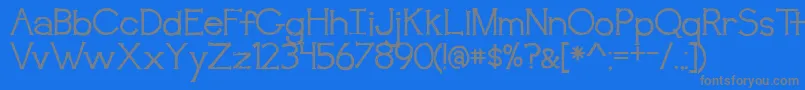 BmdAwakening Font – Gray Fonts on Blue Background