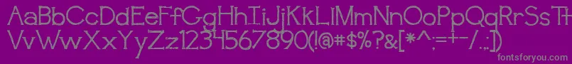BmdAwakening Font – Gray Fonts on Purple Background