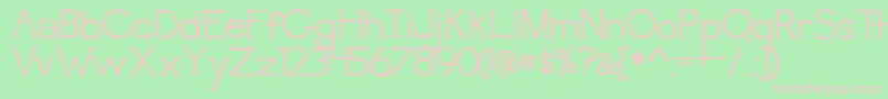 BmdAwakening Font – Pink Fonts on Green Background