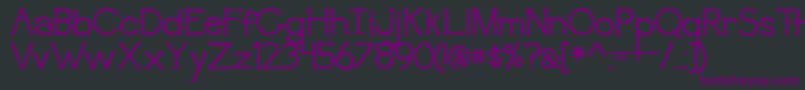 BmdAwakening Font – Purple Fonts on Black Background