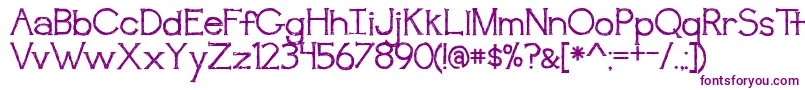 BmdAwakening Font – Purple Fonts on White Background