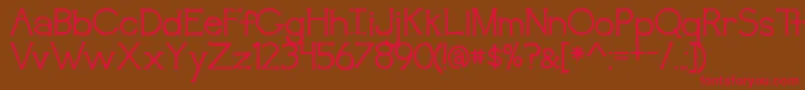 BmdAwakening Font – Red Fonts on Brown Background