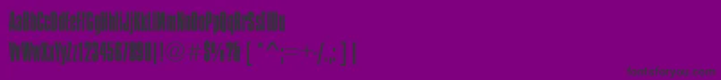 CompressedLightRegular Font – Black Fonts on Purple Background
