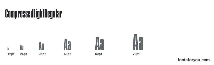 CompressedLightRegular Font Sizes