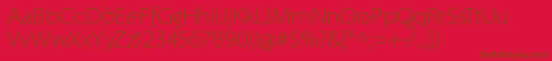 Santana Font – Brown Fonts on Red Background