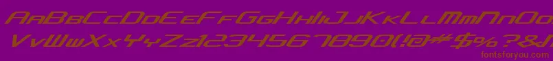 Concjv2 Font – Brown Fonts on Purple Background