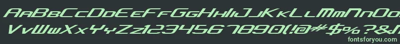 Concjv2 Font – Green Fonts on Black Background