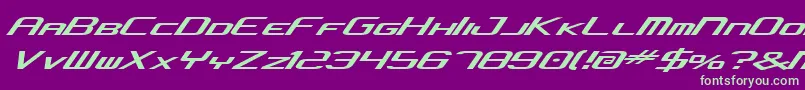 Concjv2 Font – Green Fonts on Purple Background