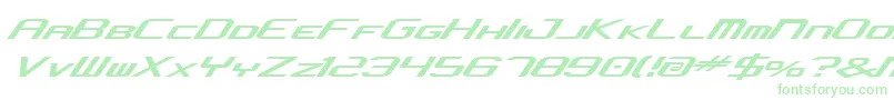 Concjv2-Schriftart – Grüne Schriften auf weißem Hintergrund