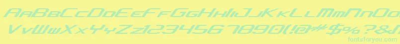 Concjv2 Font – Green Fonts on Yellow Background