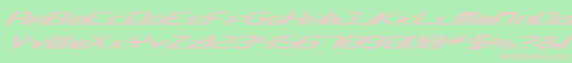 Concjv2 Font – Pink Fonts on Green Background