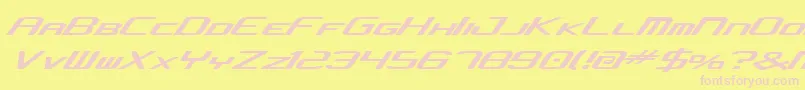 Concjv2 Font – Pink Fonts on Yellow Background