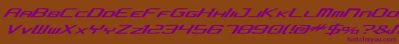 Concjv2 Font – Purple Fonts on Brown Background