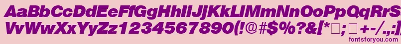 ChoqueDisplaySsiBoldItalic Font – Purple Fonts on Pink Background