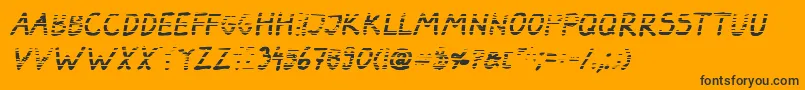 DarbogGradientBoldItalic Font – Black Fonts on Orange Background