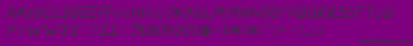 DarbogGradientBoldItalic Font – Black Fonts on Purple Background