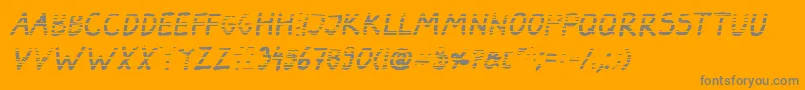 DarbogGradientBoldItalic Font – Gray Fonts on Orange Background