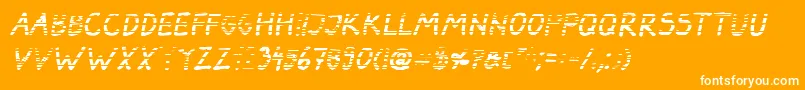 DarbogGradientBoldItalic Font – White Fonts on Orange Background