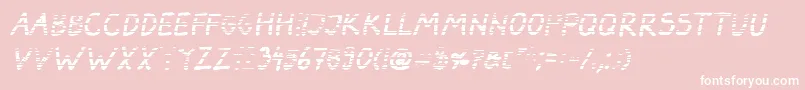 DarbogGradientBoldItalic Font – White Fonts on Pink Background