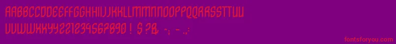 Lisätietoja DistritoCaps-fontista DistritoCaps-fontti – punaiset fontit violetilla taustalla