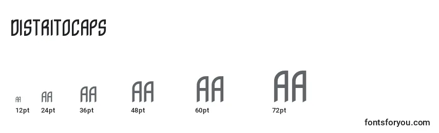 DistritoCaps Font Sizes