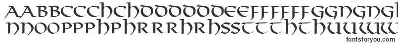 ThongRegularDb-Schriftart – walisische Schriften