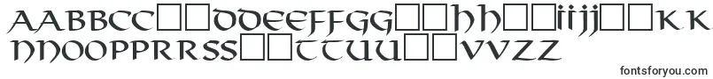 Fonte ThongRegularDb – fontes em esperanto