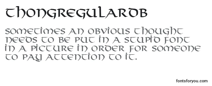 ThongRegularDb Font