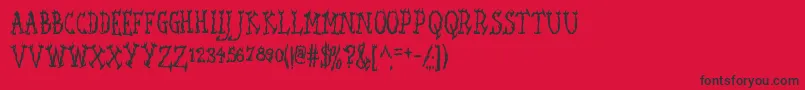 Seawfa Font – Black Fonts on Red Background