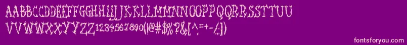Seawfa Font – Pink Fonts on Purple Background