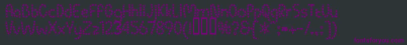 PippiBv Font – Purple Fonts on Black Background