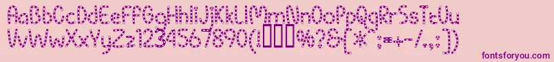 fuente PippiBv – Fuentes Moradas Sobre Fondo Rosa