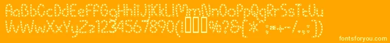 fuente PippiBv – Fuentes Amarillas Sobre Fondo Naranja