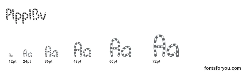PippiBv Font Sizes