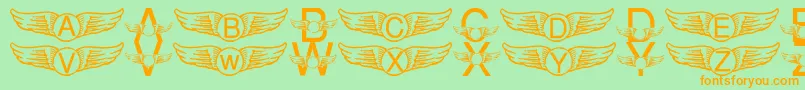 LmsICaughtHarrysSnitch Font – Orange Fonts on Green Background