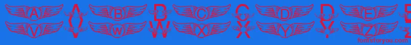 LmsICaughtHarrysSnitch Font – Red Fonts on Blue Background