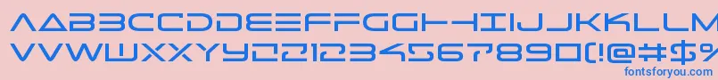 Telemarinesexpand1 Font – Blue Fonts on Pink Background