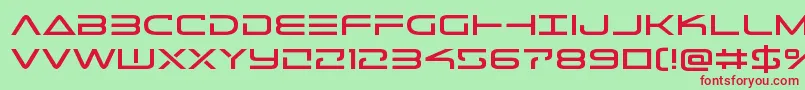 Telemarinesexpand1 Font – Red Fonts on Green Background