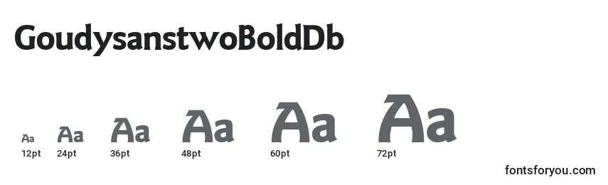 GoudysanstwoBoldDb Font Sizes