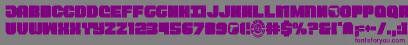 Taurocond11 Font – Purple Fonts on Gray Background