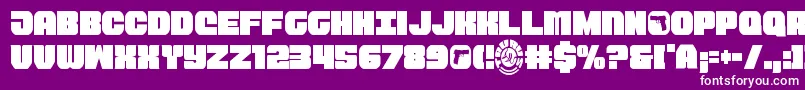 Taurocond11 Font – White Fonts on Purple Background