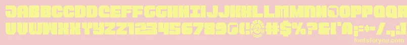 Taurocond11 Font – Yellow Fonts on Pink Background