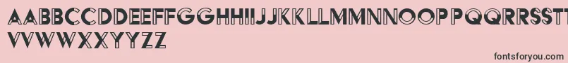 HffBlackSteel Font – Black Fonts on Pink Background